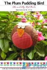 The Plum Pudding Bird by The Red Boot Quilt Company-Free