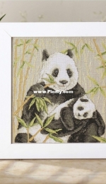 Into The Wild - Panda Family by Maria Diaz from Cross Stitch Gold 125 XSD