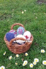 Knitted easter eggs