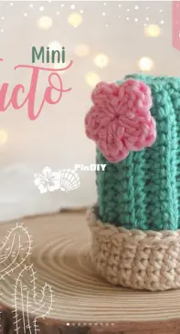 Atelie Floraqua - Manuela Oberg - Mini Cactus - Mini Cacto - Portuguese - Free