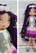 Purple Doll made by Dicle Yaman