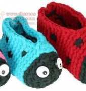 PolarKnit - Ladybug Slippers