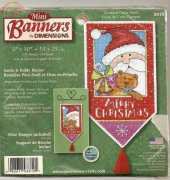 Dimensions 8810 Santa and Teddy Banner