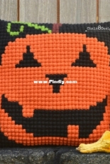 Chain 8 Designs - Jennifer Lynn - Mr Jack OLantern Crochet Pillow Cover - Free