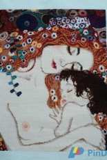 Riolis Motherly Love after G. Klimt's painting