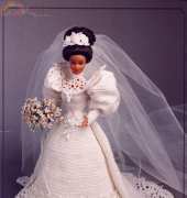 Annie's Calendar Bed Doll Society - The Gibson Girl Collection of the Gay Nineties - Bride 1994