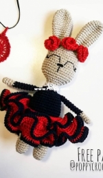 Poppy Crochet Design - Zsuzsanna Blaho - Feel the Rhythm Bunny - Free