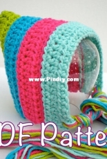 Swellamy Crochet - Amy Kleinpeter - Striped Pixie Bonnet