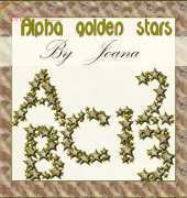 Scrapbookong-alpha golden stars