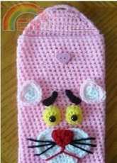 Knotty Hooker Designs - Pink Panther Nook/Kindle/Tablet Sleeve