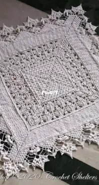 Crochet Shelters - Gangarathna Bhat - Gehna (Large) Doily - English and Russian