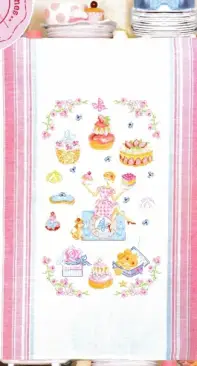 Les Brodeuses Parisiennes - LBP - Torchon Mes Gourmandises by V. Enginger XSD