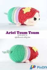 Epic Kawaii - Ariel Tsum Tsum Crochet Doll Pattern