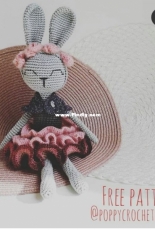 Poppy Crochet Design - Zsuzsanna Blaho - Pink Bunny Girl  - Free