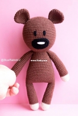 Blue Rabbit - Irina Tocelovska -  Mr Beans Teddy Bear