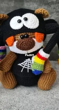 Crochet Wonders Design - Crochet Funny Bear - Olga Kurchenko - Outfit Spider for Bear