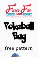Pokeball Bag from Fleece Fun - Free