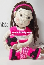Just Crafting Around - Tawnya Myers - Katie Soccer Doll - Free