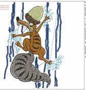 Ice age--Pattern--machine embroidery--