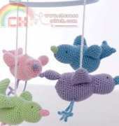 Coats and Clark LT1623 Crochet Baby Birdie Mobile by Michele Wilcox - Free