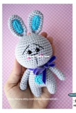 Blue Rabbit - Irina Tocelovska - Sad bunny