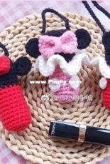 Miss Hu Handmade - Lipstick holder -  Minnie - Chinese - Free