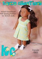 Kanda Creations-0502-Dress for 18inch Doll