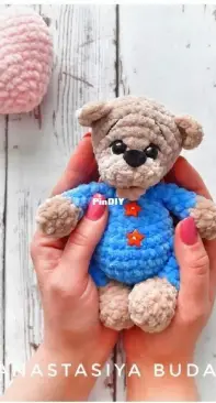 Amigurumi By Ana - Anastasiya Budaeva -  Mini bear in pajamas - Russian