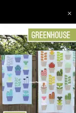 Elizabeth Hartman- Greenhouse Quilt Pattern- English