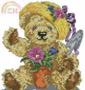 DMC K4120 Loveable Bears - Green Fingers by Sarah Bengry XSD