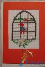 carte postale broderie