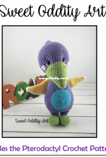 Sweet Oddity Art - Carolyne Brodie - Pickles the Pterodactyl - Free