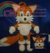 Wolf Dreamer off the Hook - Linda Potts - Tails Plushie from Sonic - Free
