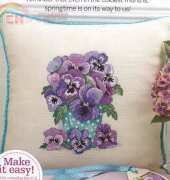 Winter Pansies by Lesley Teare from Cross Stitch Collection 231