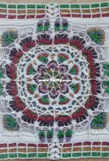 HooksNTails - Jen Tyler - Hibiscus Tea Floral Block The Extension