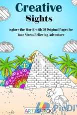 Creative Sights Adult Coloring Book by ArtyShock
