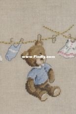 DMC BK1071 - Teddy and Rabbit Wash Day in 4 Variations PCS