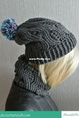 Beautiful Crochet Stuff - Jane Green - Infinity Scarf And Crochet Beanie - Free