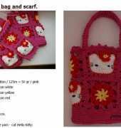 Hello Kitty Bag & Scarf by Pleteni Free Pattern