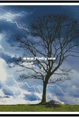Artecy Cross Stitch - Stormy Tree