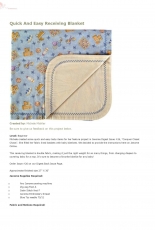 Quick and Easy Receiving Blanket by Michele Mishler - Free