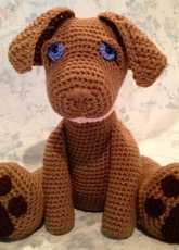 Heartstrings Theory - Jen Pirkle - 11 inch Chocolate Labrador Puppy Pattern