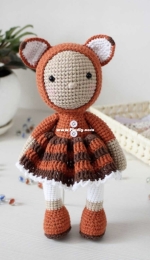 Tanaticrochet - Tatyana/Tatiana Kucherovska- Doll Fox - Кукла-лисичка - Russian - Free