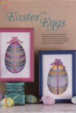 Easter Eggs by Sharon Pope from Just Cross Stitch March-April 2013