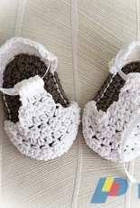 Elifine Designs - Mammino Designs - Aida - Crochet Baby Booties Number 34