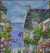 Artime Cuadros Bordados - Calles a la Mar / Houses by the Sea xsd