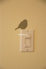 bird on a light switch