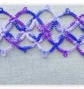 DMC-Leutenegger-Tatting-Purple Bracelet-Free Pattern