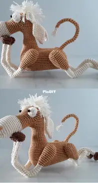 Lying horse