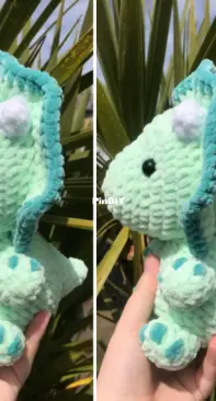 Crochet by Jass - Jasmine Trann - Toby the Triceratops
